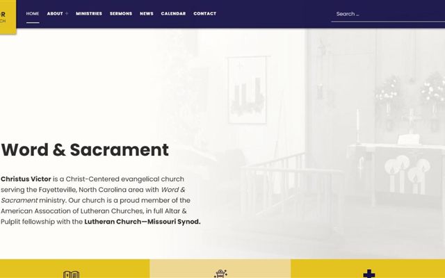 Screenshot of Christus Victor Ev. Lutheran Church